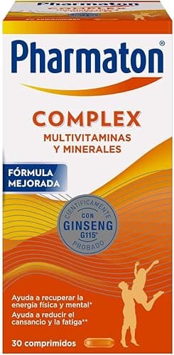 Pharmaton Complex - Multivitamínico con Ginseng G115-30 Comprimidos - Energía Física y Mental - Vitaminas para el cansancio
